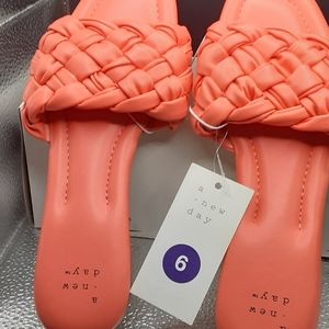 NEW...A New Day pink woman slides size 6